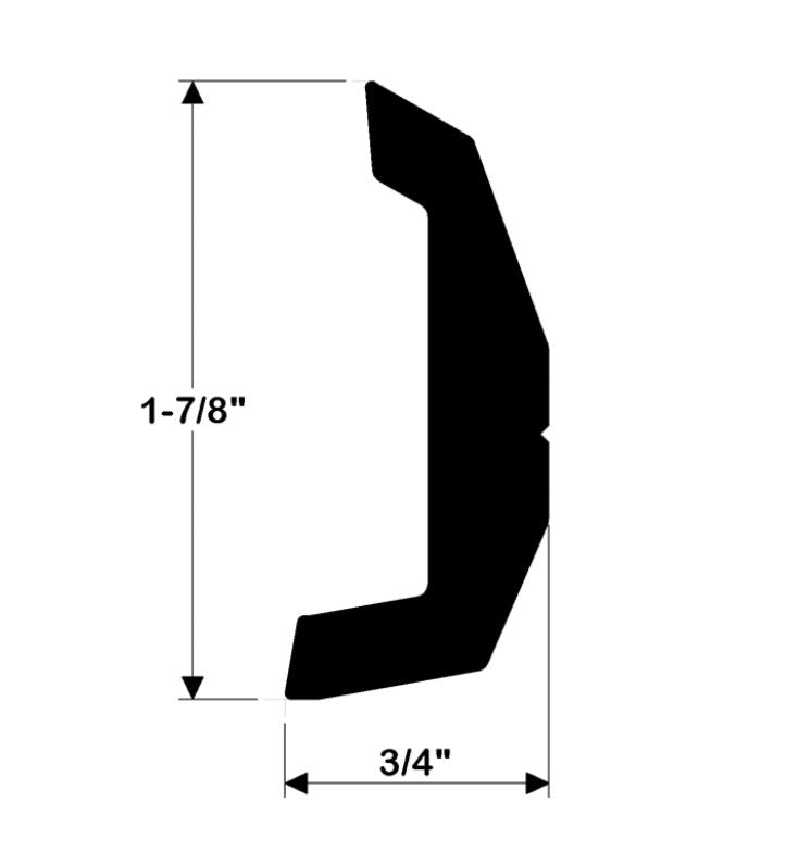 Taco Metals Requires Heat For Radius Forming Boat Rub Rail V21-3670BKA20D-1 - Black Rigid Kit 20