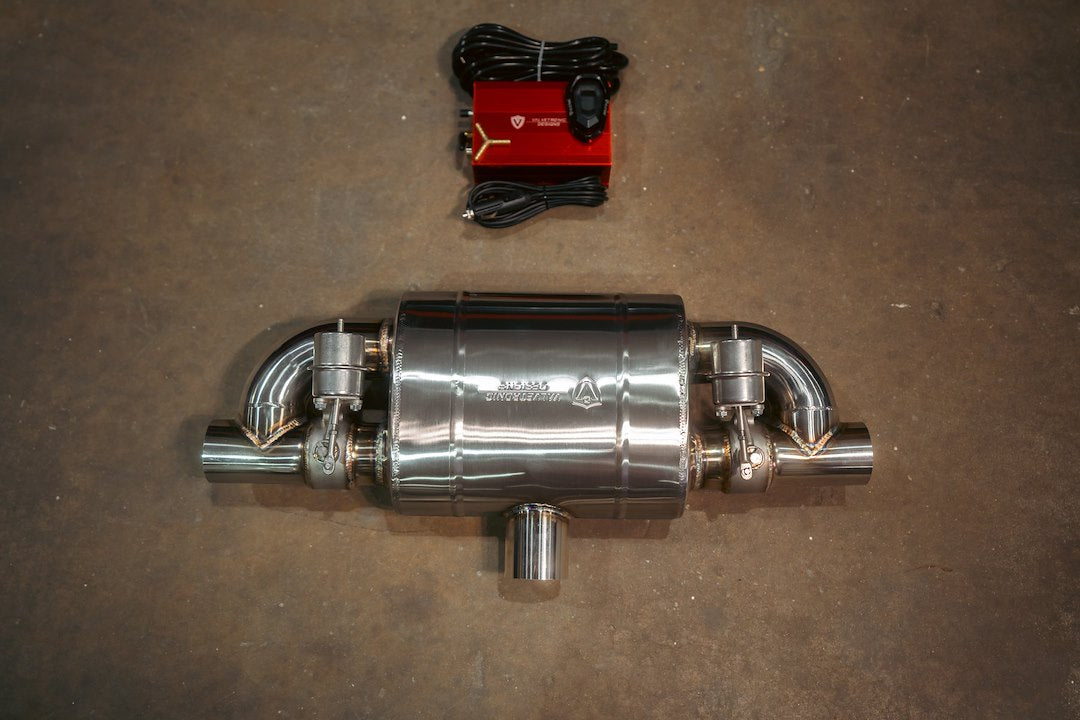 Valvetronic Universal Fit Exhaust Muffler UVM.63MM.Tstyle.X1 - Valved Kit 63MM Tstyle