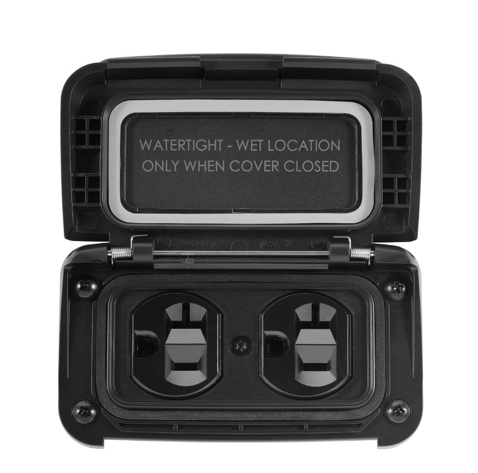 Scanstrut Premium Click-To-Close Design Receptacle SC-V-P1 - Ventura Series Dual 125V 20A AC