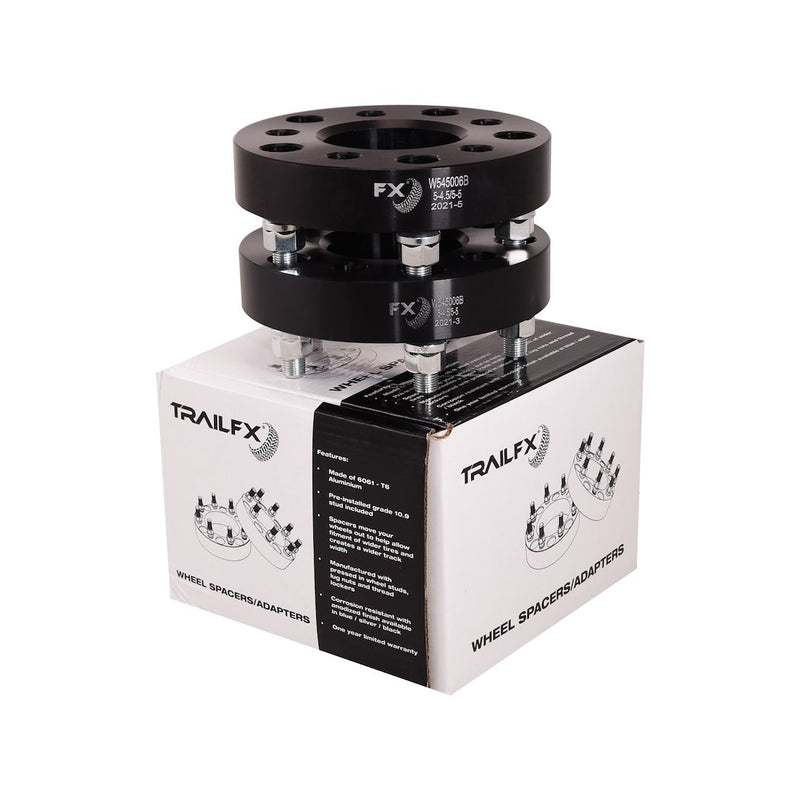 Trailfx Limited Lifetime Warranty Wheel Adapter W545006HC - Black Hub Cent Whl Adp 5X4.5-5X5 Jeep