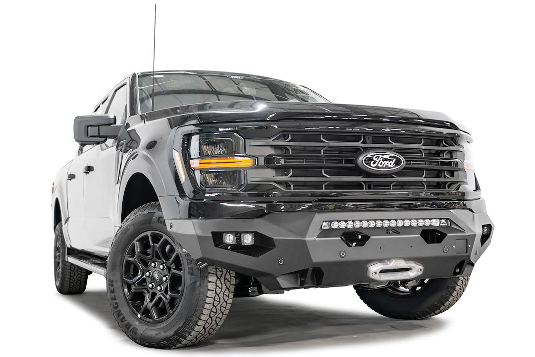 FAB Fours Slim High And Tight Design Bumper FF24-X6551-1 - 2024 Ford F150 Matrix Front