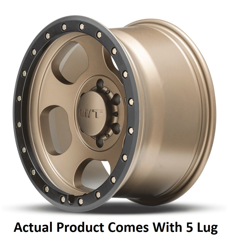 M.T. Wheel Modern Low Profile Cap Design 274613 - Bronze 17X9 5X5 4.53 MT Canyon Pro
