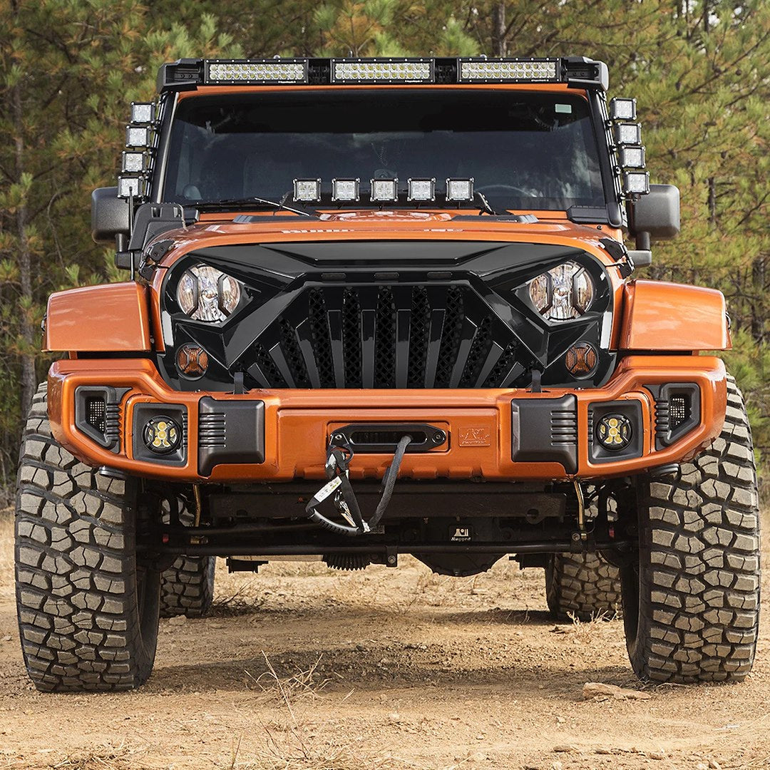 American MOD Aggressive Off-Road Styling Grille Amjpaa00129 - Goliath Led Amber Lights
