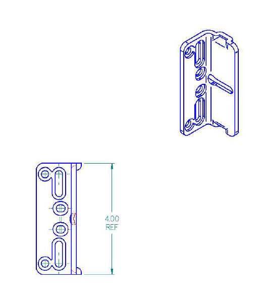 BAL Norco 854584 For use with accu-slide out systems - Cable Bracket