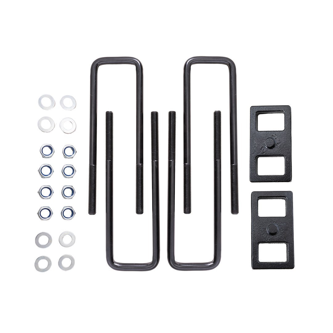 Suspens PRO Includes U-Bolts Leaf Spring Block Kit BUG03 - Ubolt GM 2500HD