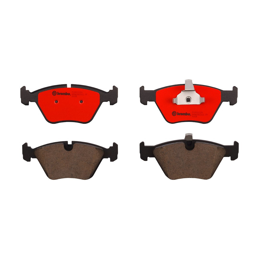 Brembo Premium Low-Met OE Equivalent Pad Brake Pad P06022N - Disc Set