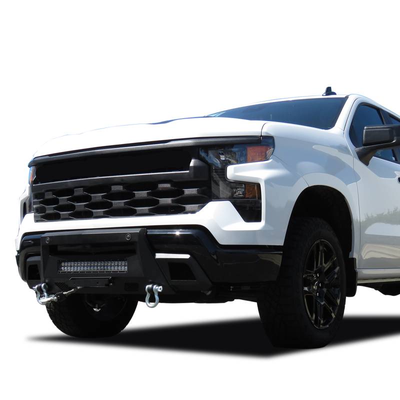 Black Horse Frame Mounted Bolt On Installation Bumper AR3HD06 - 2022-2024 Chevrolet Silverado 1500T