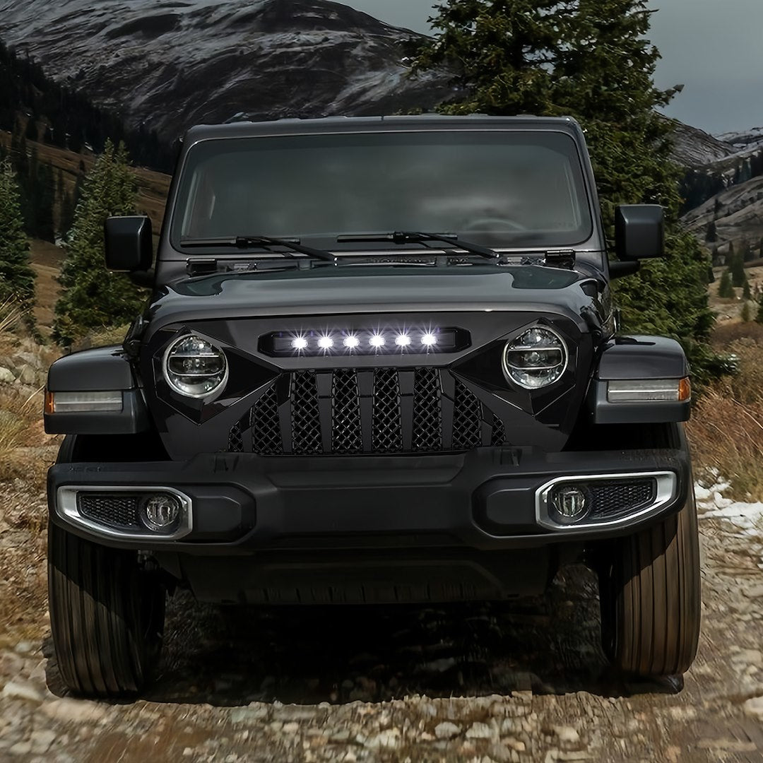 American MOD Aggressive Off-Road Styling Grille Amjpca00117 - Demon Led OFF-Road