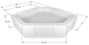 Icon 15233 - Shower Pan NSB3434-PW
