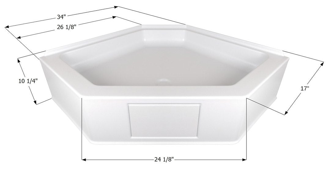 Icon 15233 - Shower Pan NSB3434-PW