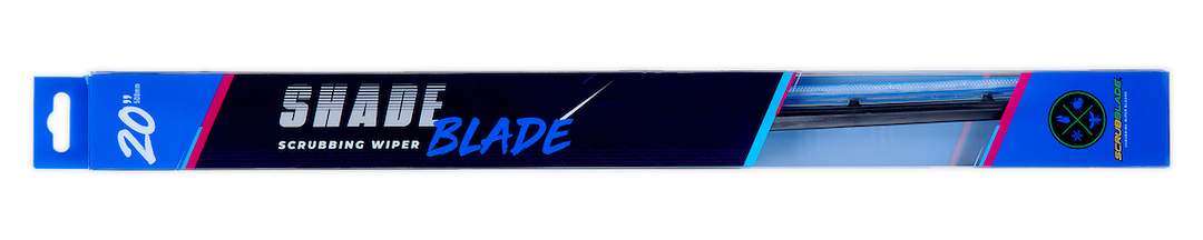 Scrubblade Ensure Quiet Operation Windshield Wiper Blade CBB1700 - Blue 17 Silicone Shadeblade