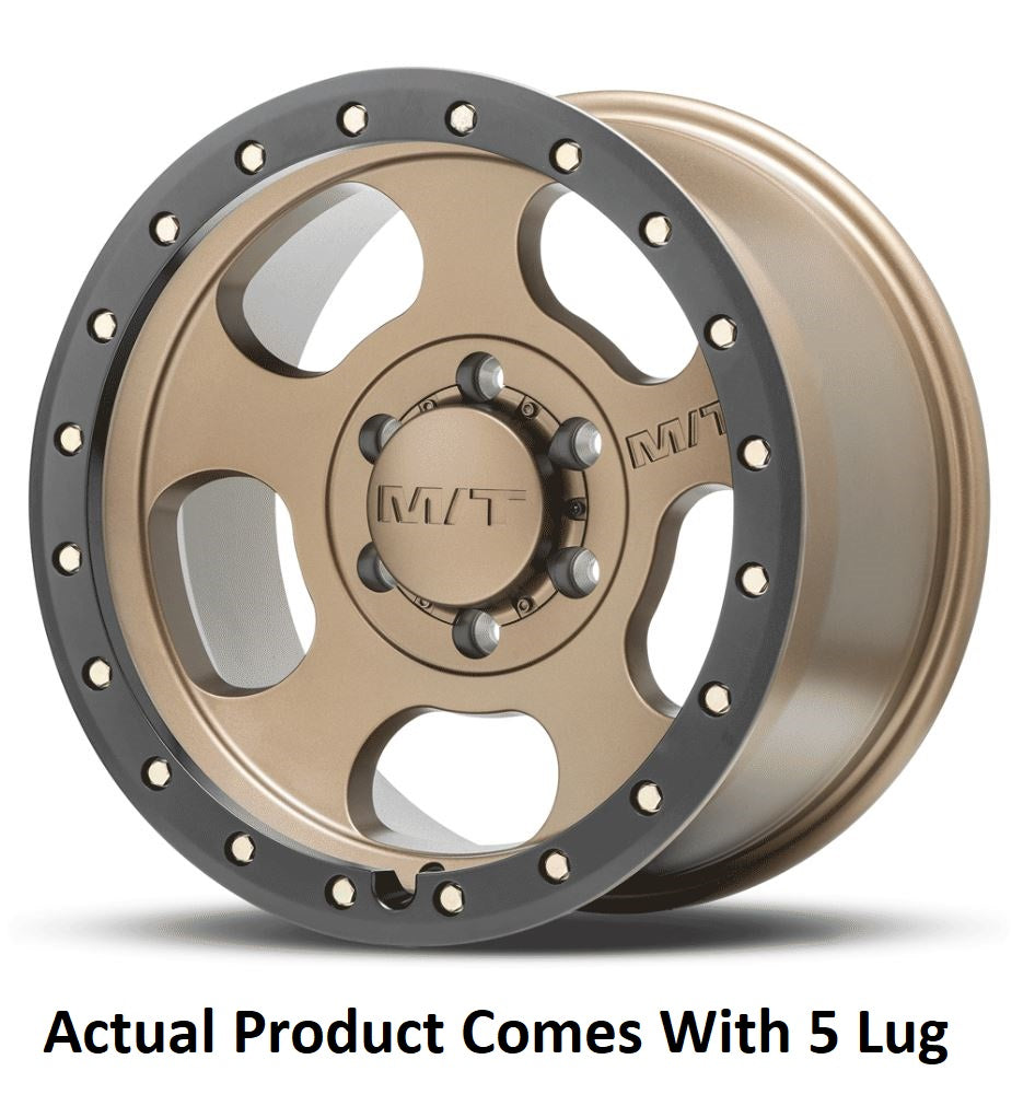 M.T. Wheel Modern Low Profile Cap Design 274672 - Bronze 18X9 5X5 4.53 MT Canyon Pro