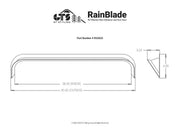 GT Styling Limited Lifetime Warranty Rainguard RV2025 - Rainblade Fits 25-28 IN