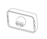 Grote Perlux Hermetic Lens-To-Housing Seal Clearance Light 45232 - Red Clear Marker Lamp