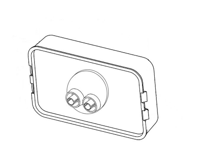 Grote Perlux Hermetic Lens-To-Housing Seal Clearance Light 45232 - Red Clear Marker Lamp