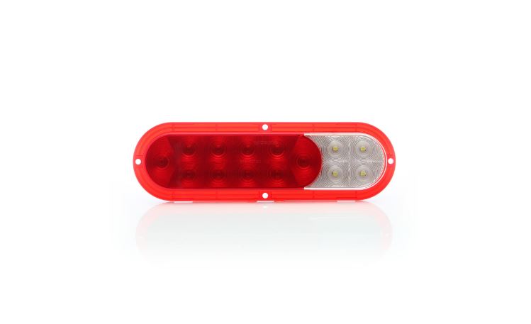 Optronics Patent Pending Trailer Light STL68RBP - Red Led Stt BU Flng Mnt Res Poly