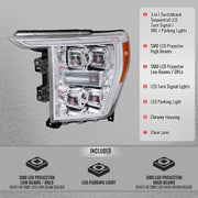 Spec-D Tunin 2LHE-F15021H-SQ-RS Headlight Assembly - White