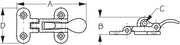 SEA DOG No Supplier Warranty Door Latch Lock 221100-1 - Stainless Anti Rattle