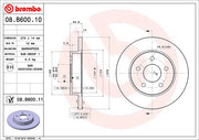 Brembo Components Not Hazardous To Health Brake Rotor 08B60011C02 - Disc