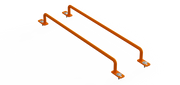 Holman 40451 Heavy duty steel tube handle - Orange Large Grab