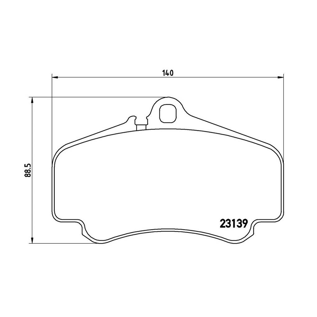 Brembo Premium Low-Met OE Equivalent Pad Brake Pad P65011 - Disc Set