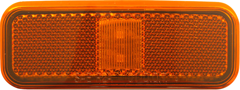 Optronics Snap-On Replaceable Lens Trailer Light MCL40Abbp - Yellow 2LED Marker Reflex