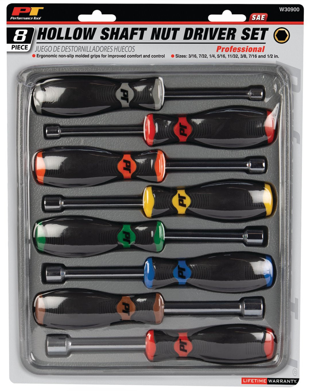 Perform Tool Hollow Shafts Nut Driver W30900 - Set
