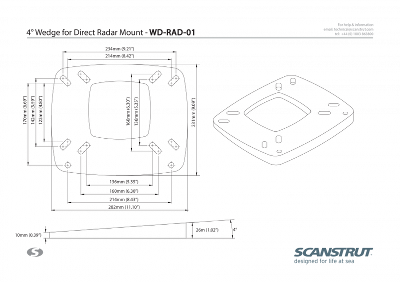 Scanstrut WD-RAD-01 Radar Antenna Mount