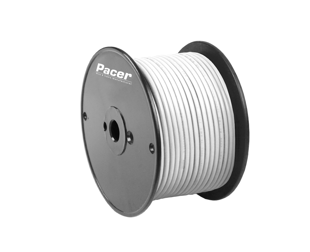 Pacer No Supplier Warranty Primary Wire WUL12WH-100 - 12 Awg UL WH TC 100FT RL