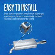 Walker Exhst Limited Lifetime Warranty Exhaust Muffler 21242 - Muffler-Quiet-Flow SS