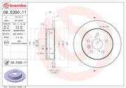 Brembo 08E30011C02 Original Equipment Standard - Brake Disc