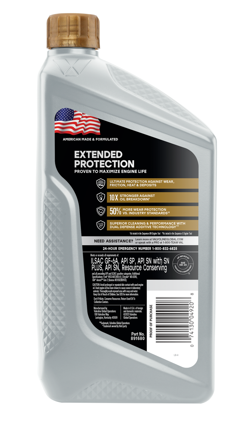 Valvoline 891680 Oil