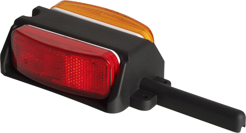 Optronics Two-Wire Design Trailer Light BA44FNLP - Lite LH MC44 Wired Fender Assy