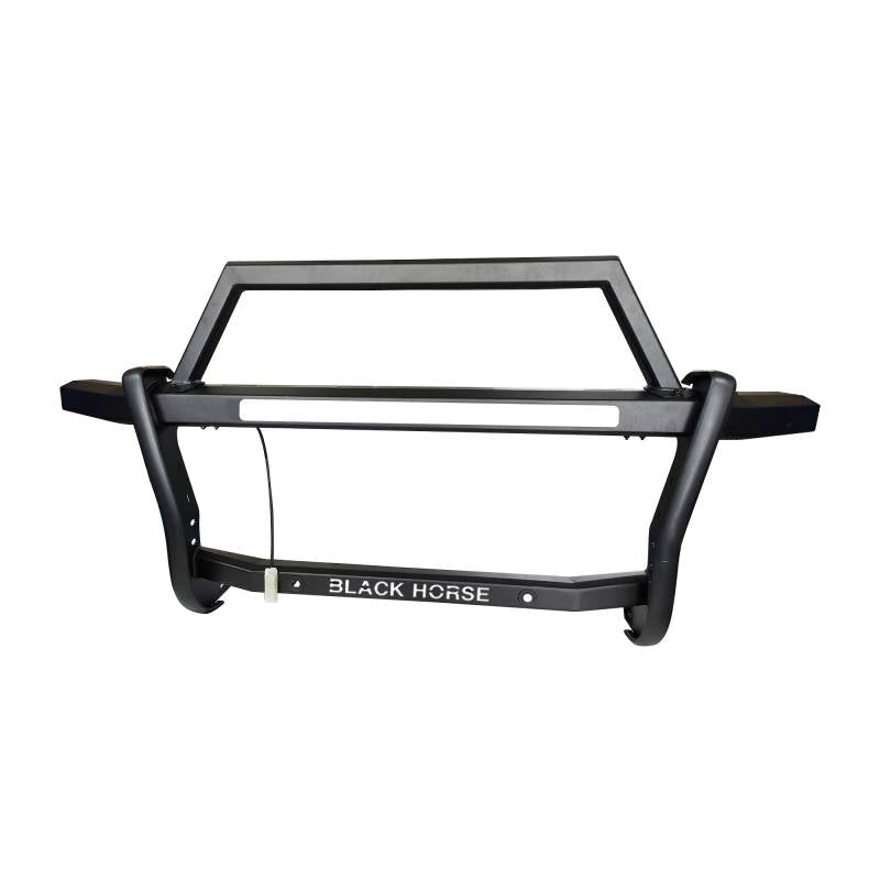 Black Horse Offers Patented Design Grille Guard RAG1F01 - Black Rambler