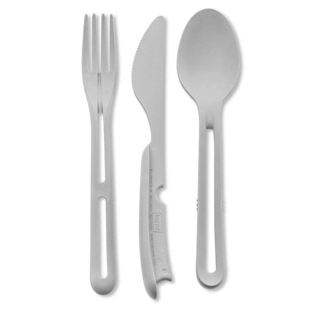Silwy Magnet Compact Click System Creates Order Flatware KO-BT-G-1 - Gray Cutlery Set Tricky