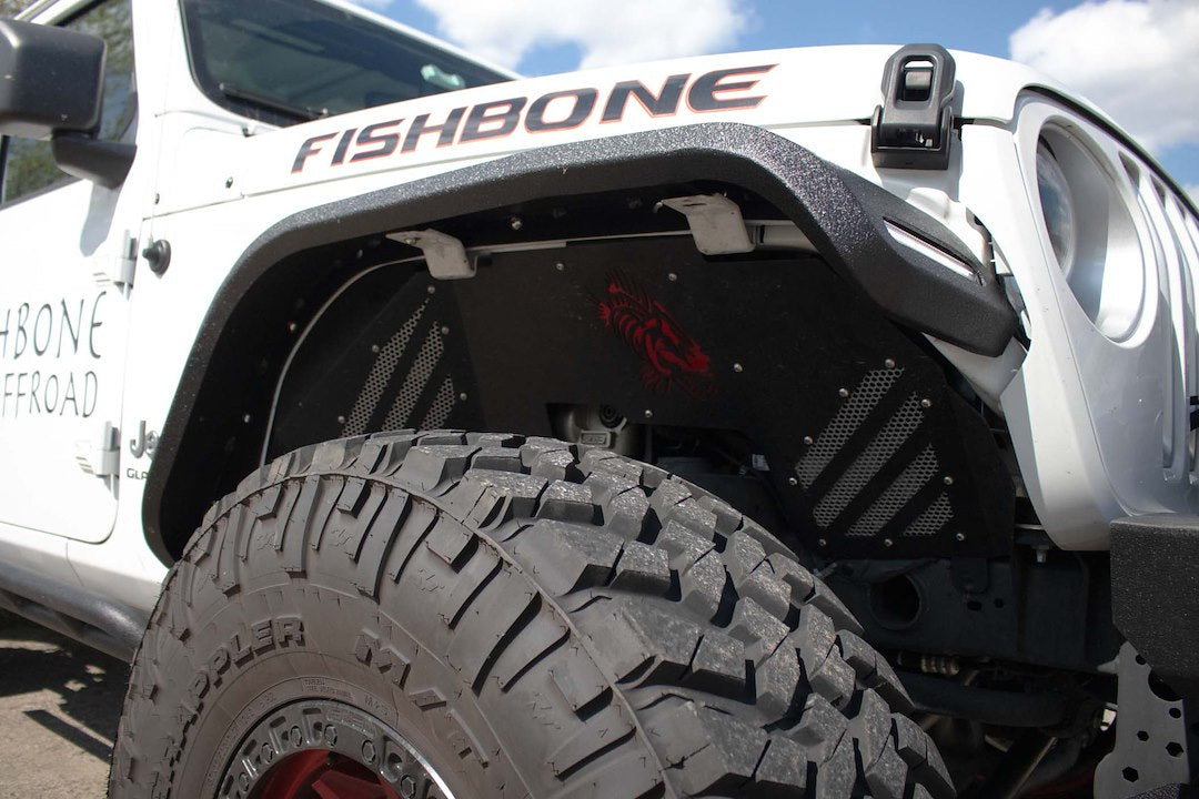 Fishbone LED Lights Provided Fender Flare FB33455F - Aluminum Elite Front Fenders