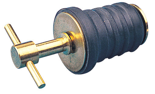 SEA DOG Made In USA Boat Drain Plug 520080-5 - Brass Tee Handle