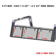 Black Horse No Drilling Required Ladder Rack Csurhd8BTX2 - Base K2 Tool Box