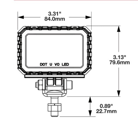 JW Speaker Flexible Design Driving/ Fog Light 0530293 - 12V Led Kit Wit