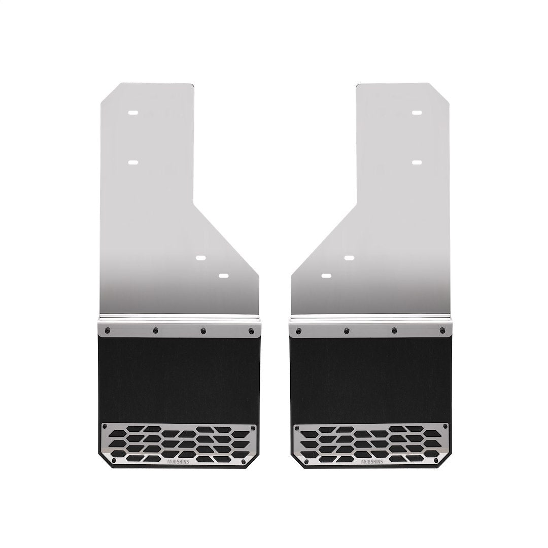 Putco Features New Hex Shield™ Pattern Mud Flap 78385 - Skins Polished Stainless Stee