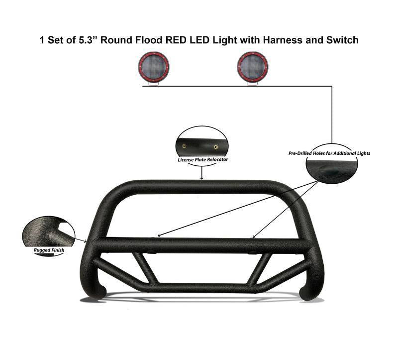 Black Horse MBT-MF712-PLFR Bull Bar