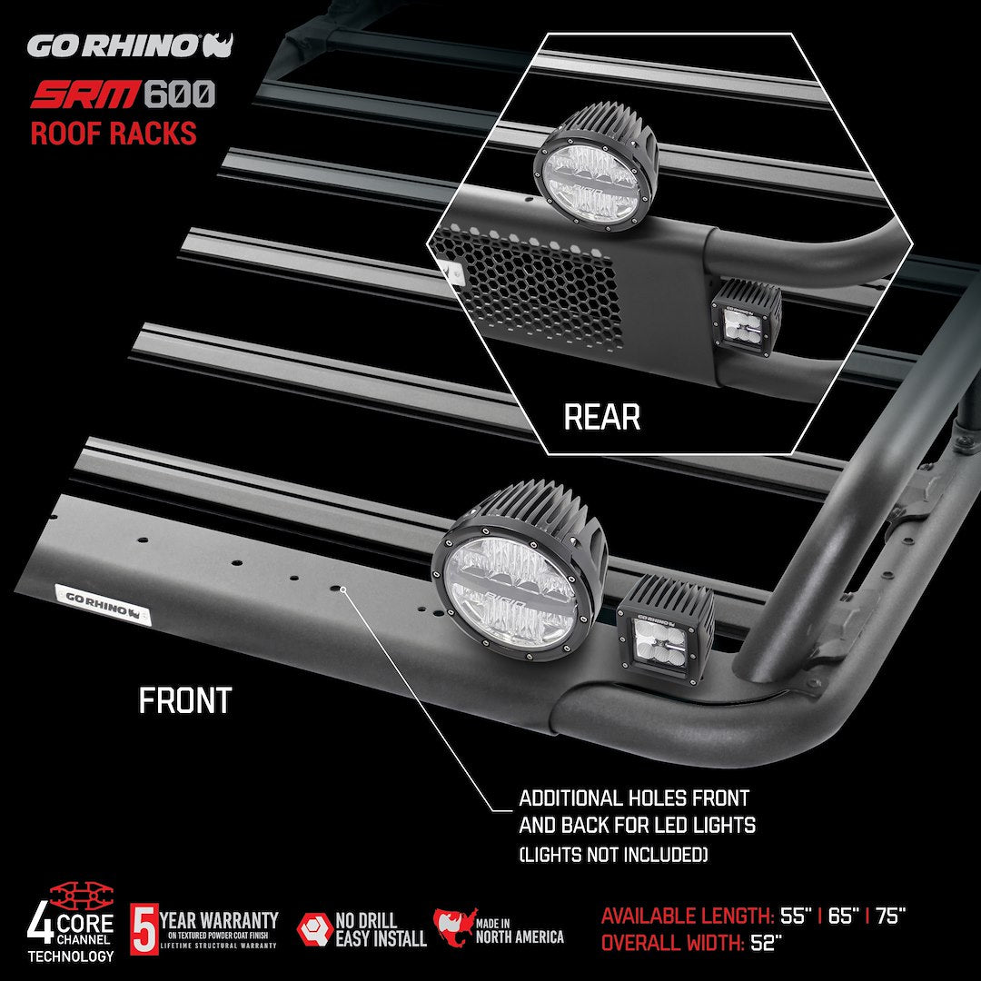 GO Rhino 5936055T Roof Basket