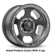 M.T. Wheel Modern Low Profile Cap Design 274570 - Black 20X9 5X5 MT Canyon Pro