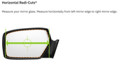 Burco Mirror Smooth Edges For Safety Exterior Mirror Glass 3746H - Mirror Side View Heated