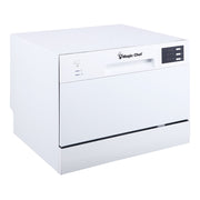 Magic Chef Easy To Read LED Display Dishwasher MCSCD6W5 - Place Setting Countertop Dishwash
