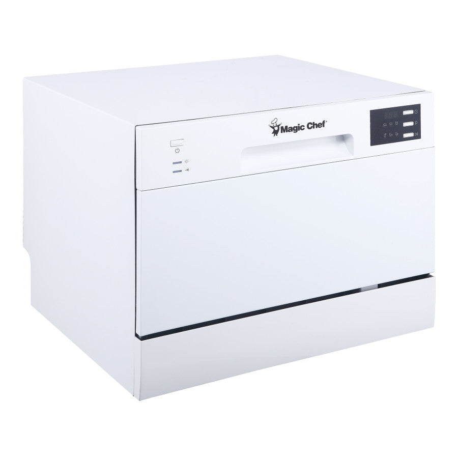Magic Chef Easy To Read LED Display Dishwasher MCSCD6W5 - Place Setting Countertop Dishwash