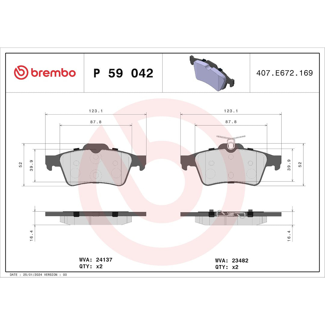 Brembo Components Not Hazardous To Health Brake Kit KTX4061