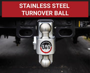 Weigh Safe Limited Lifetime Warranty Trailer Hitch Ball Mount LTB4-2.5-KA - Turnover Drop