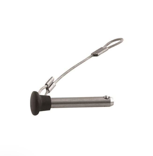 Taco Metals Derlin Insert Eliminates Rattling Quick Release Pin F13-0244BN - Pull Plastic Head Laynard