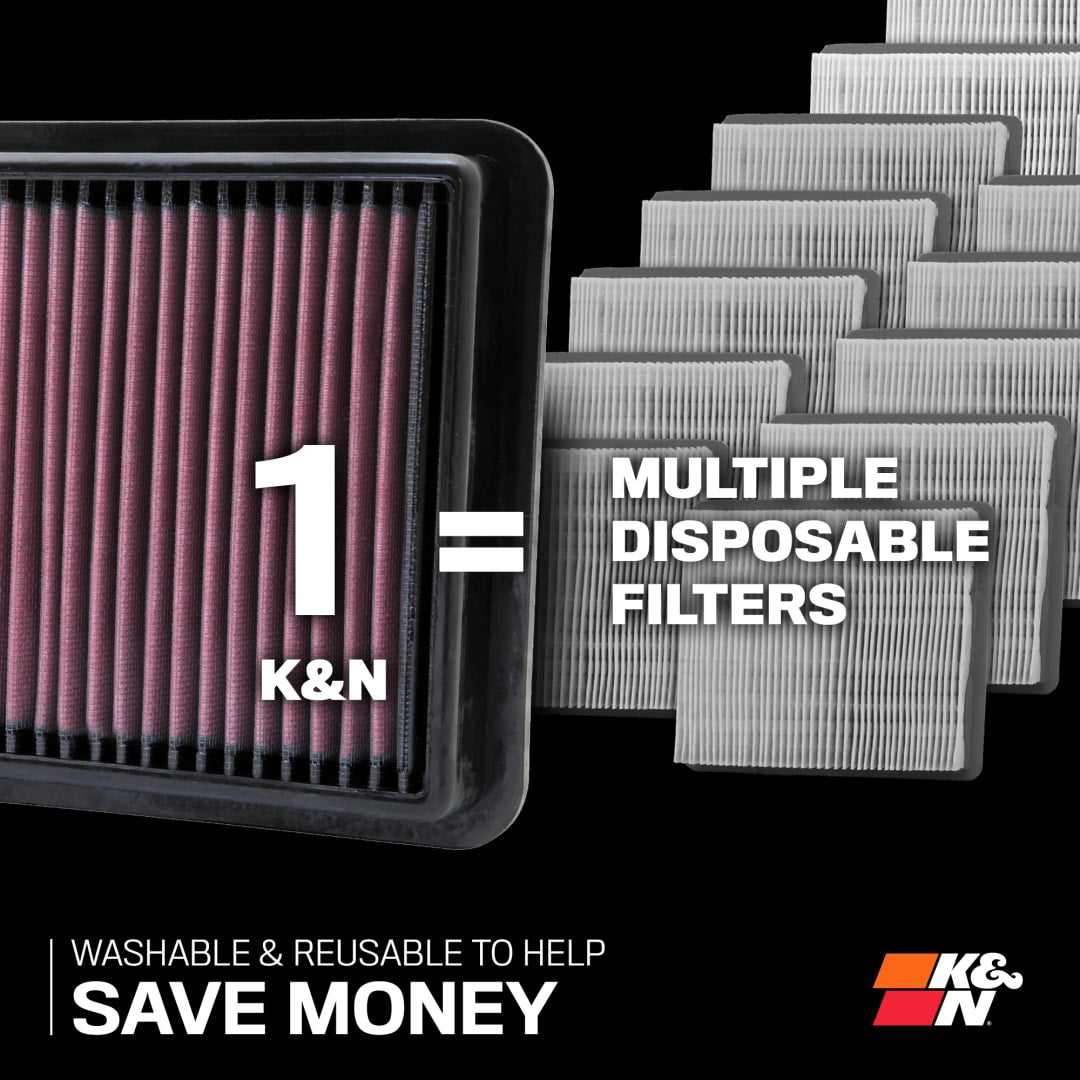 K&N Filter Lifetime Limited Warranty Air Filter 33-5151 - Lincoln Corsair L-4 2.0L 2023-2